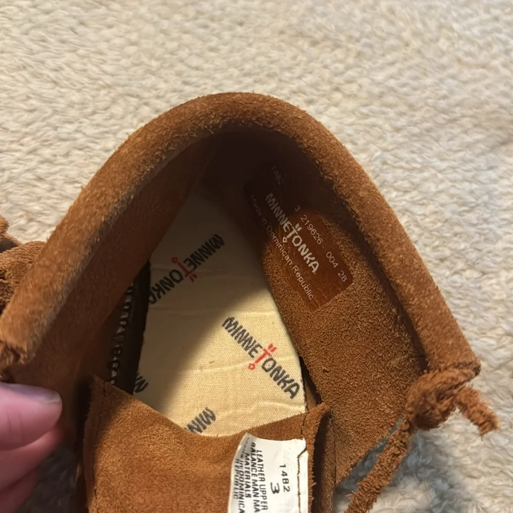 Minnetonka Infant Leather Moccasins toddler 3
